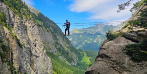 ויה פראטה בשוויץ עם ערוצים בטבע